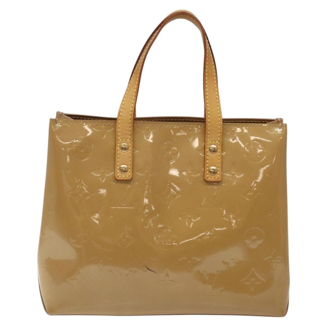 Louis Vuitton Monogram Vernis Patent Leather Reade Bag Beige: Louis Vuitton Monogram Vernis Patent Leather Reade Bag Beige Louis Vuitton Reade Handbag in beige patent leather designed for women, featuring the iconic Monogram Vernis finish. This handbag shows sig