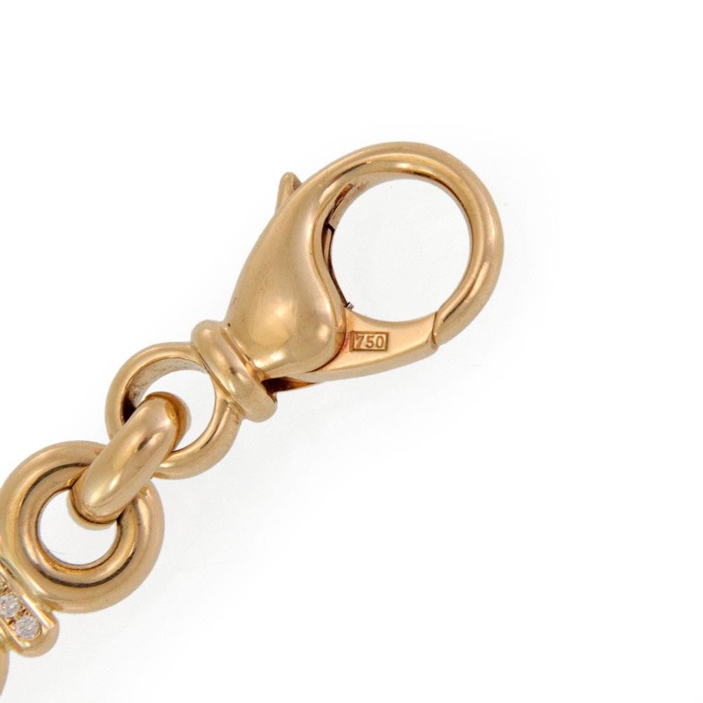 Chopard Happy Diamond 18k Yellow Gold Heart Bracelet with Floating Diamond - 3