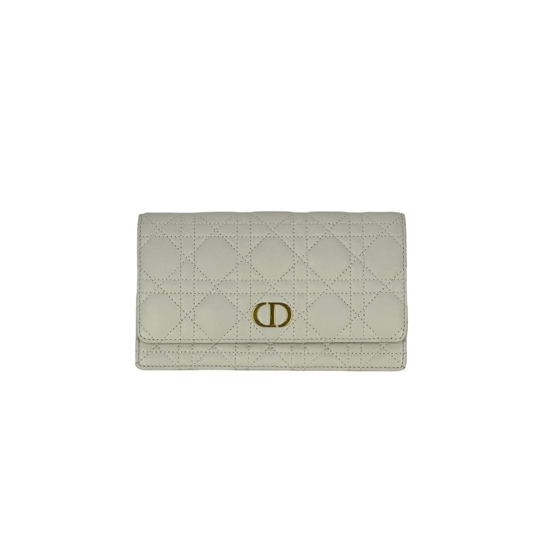 Christian Dior Caro Cloud White Leather Belt Bag with Gold Accents: Christian Dior Caro Cloud White Leather Belt Bag with Gold Accents This Christian Dior Caro Cannage White Leather Belt Bag Clutch is a stylish accessory perfect for both casual and formal occasions. F