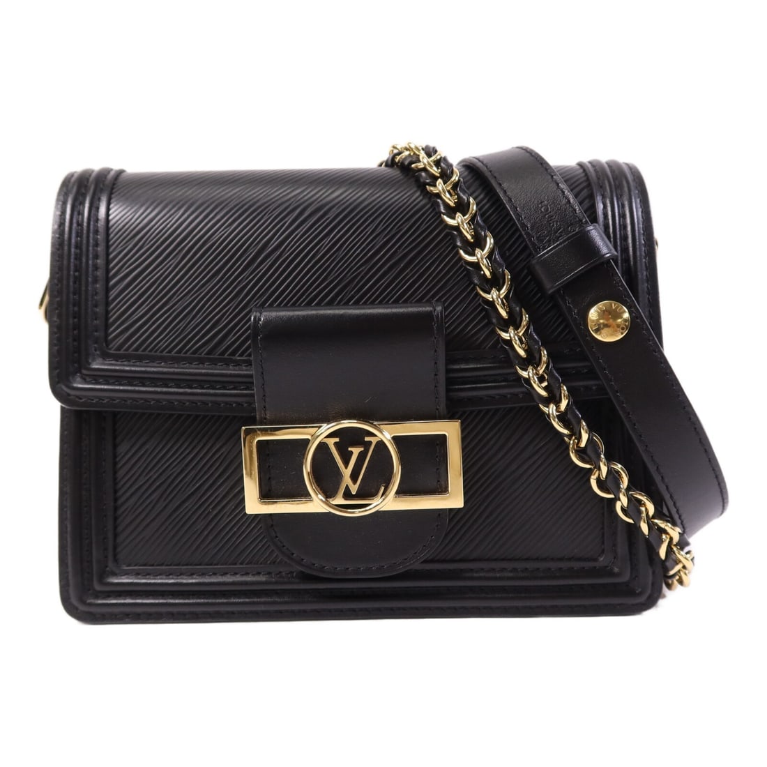 Mini Dauphine Shoulder Bag in Black Epi Leather with Gold Hardware M55964 (1 of 14)