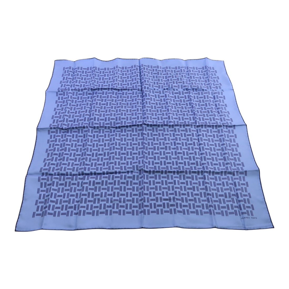 Blue Silk 65x65 Hermes Scarf from France (1 of 8)