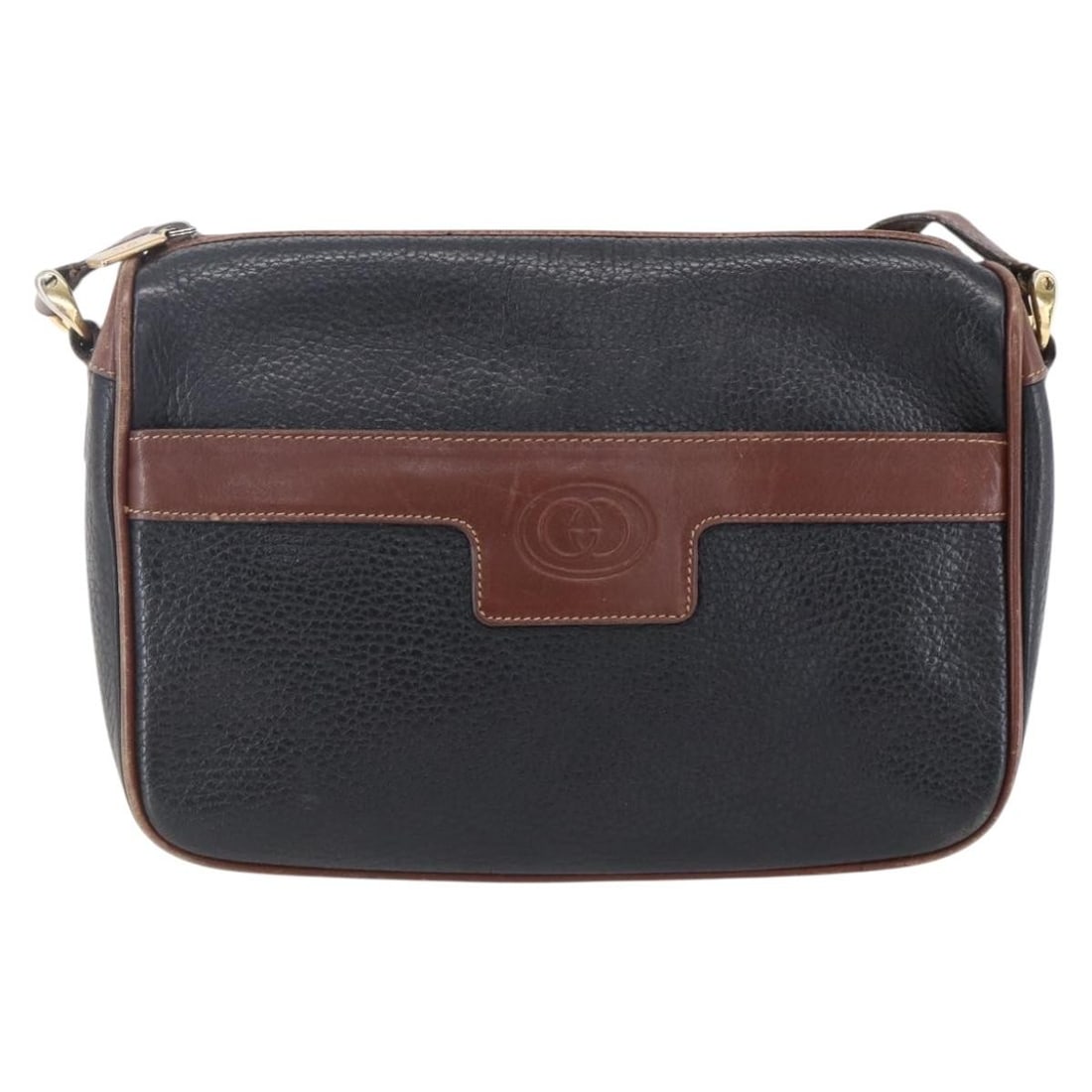 Gucci Black Leather Vintage Women's Shoulder Bag from Italy: Gucci Black Leather Vintage Women's Shoulder Bag from Italy This Gucci vintage shoulder bag is crafted from black leather and designed for women. It features a classic silhouette and was made in Italy