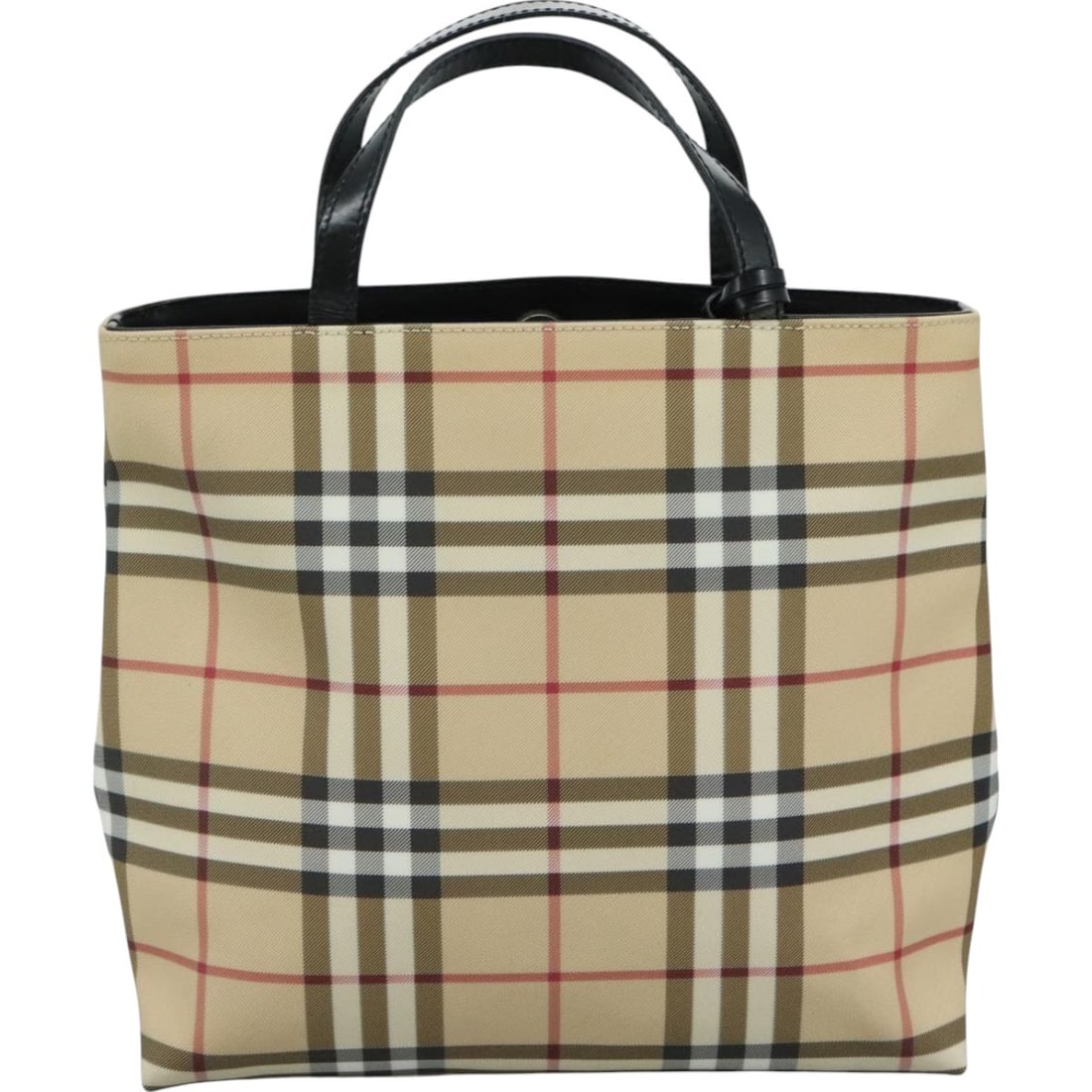 Burberry Nova Check Canvas Handbag Top Handle Tote Beige (1 of 18)