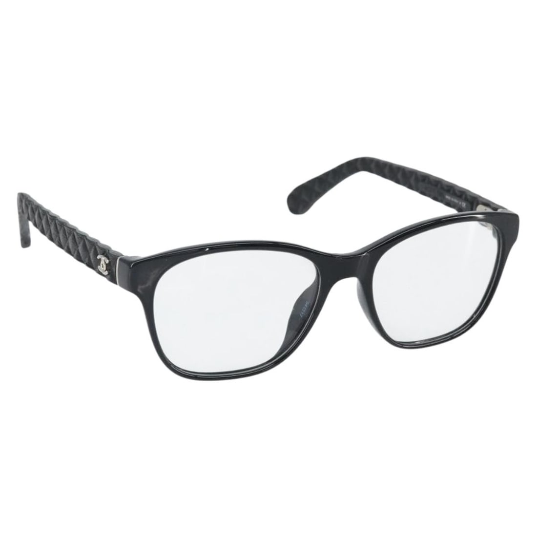 Black Plastic Eyewear by CHANEL with CC Logo and Sunglass Case (1 of 13)