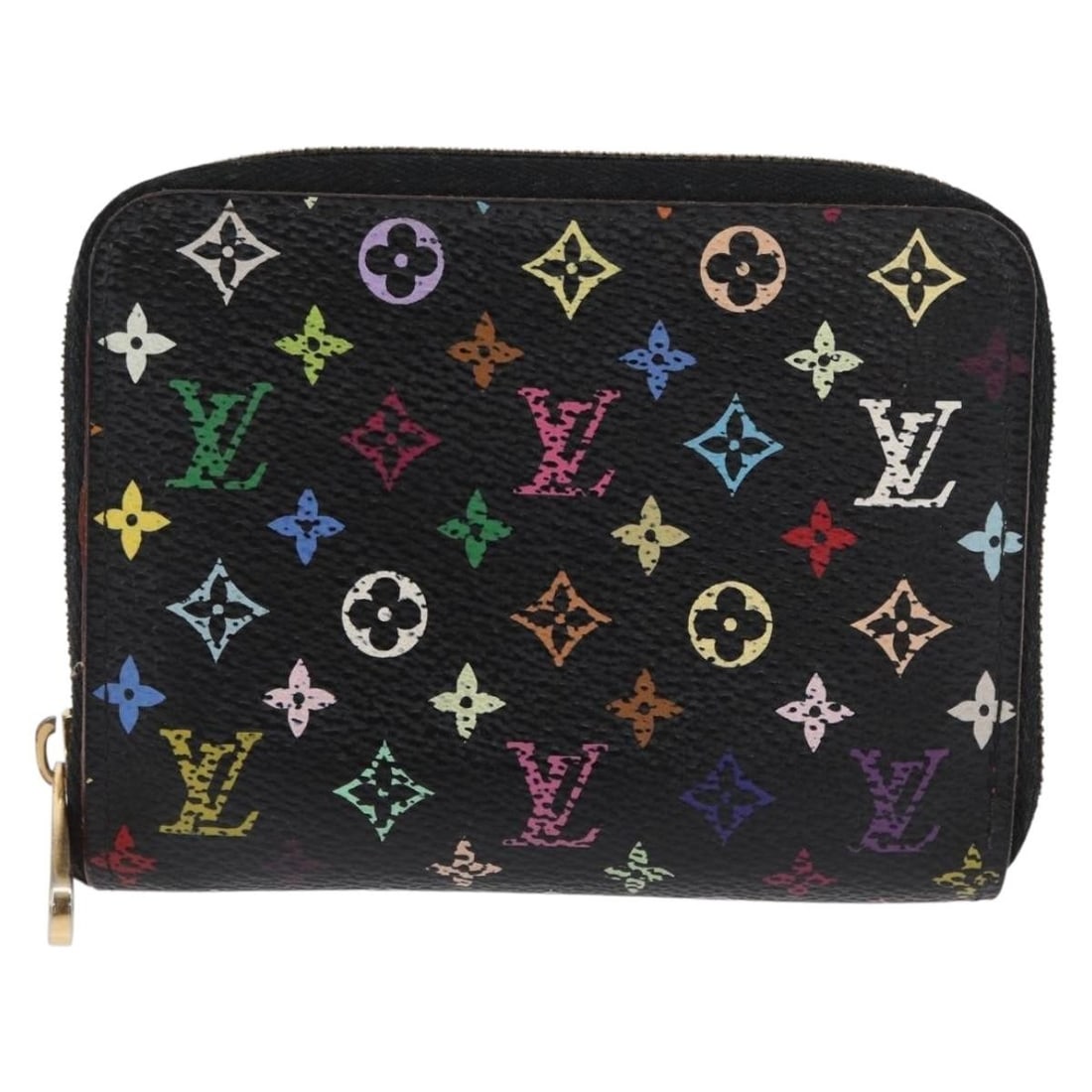 Louis Vuitton Multicolor Monogram Zippy Porte-Monnaie Wallet: Louis Vuitton Multicolor Monogram Zippy Porte-Monnaie Wallet Louis Vuitton Porte-Monnaie Zippy Wallet in Monogram Multicolor canvas designed for women. This compact wallet features a black color schem