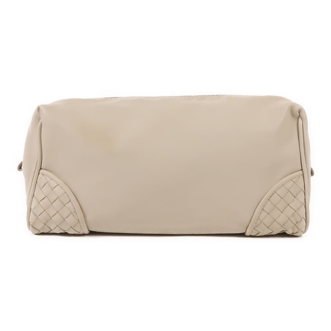 BOTTEGA VENETA White Lambskin Leather Pouch 45677 Italy (1 of 11)