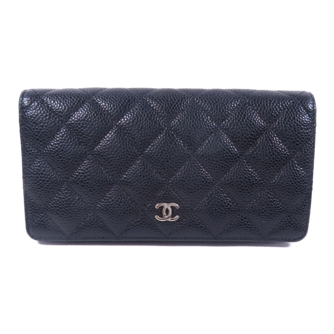 CHANEL CC Long Wallet A31509 Black Calfskin Leather Bifold: CHANEL CC Long Wallet A31509 Black Calfskin Leather Bifold Elevate your style with this exquisite CHANEL CC Long Wallet, crafted from luxurious black calfskin leather. This bifold purse features a sle