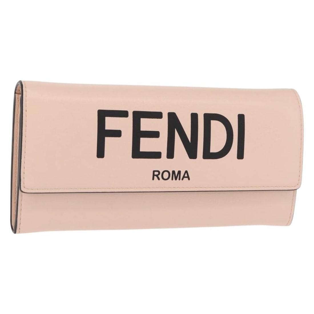FENDI Pink Gold Leather Long Wallet Auth with Dust Bag: FENDI Pink Gold Leather Long Wallet Auth with Dust Bag Elevate your accessory collection with this exquisite FENDI Long Wallet. Crafted in Italy from high-quality leather, this wallet showcases a stun