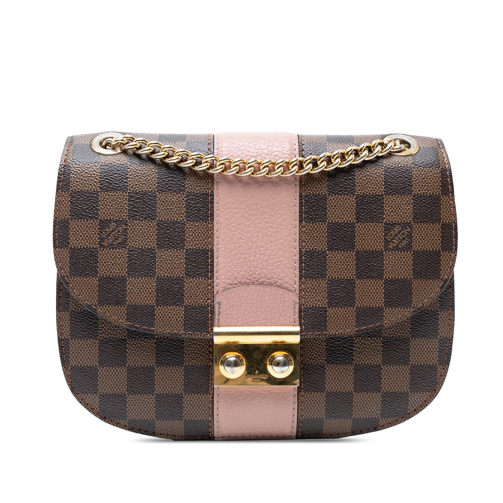 Louis Vuitton Damier Ebene Cuir Taurillon Wight Bag (1 of 7)