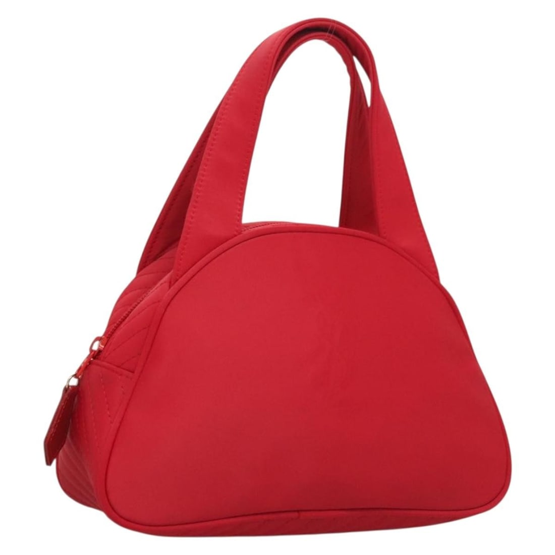 Saint Laurent Red Nylon Hand Bag with 4.7 Inch Handle Drop: Saint Laurent Red Nylon Hand Bag with 4.7 Inch Handle Drop This stylish Saint Laurent handbag is crafted from durable nylon in a vibrant red color, making it a standout accessory for any outfit. With