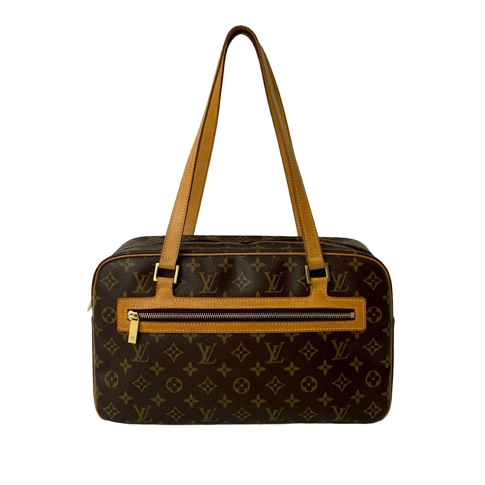 Louis Vuitton Cite GM Shoulder Bag Monogram Canvas With Vachetta Leather Trim (1 of 10)