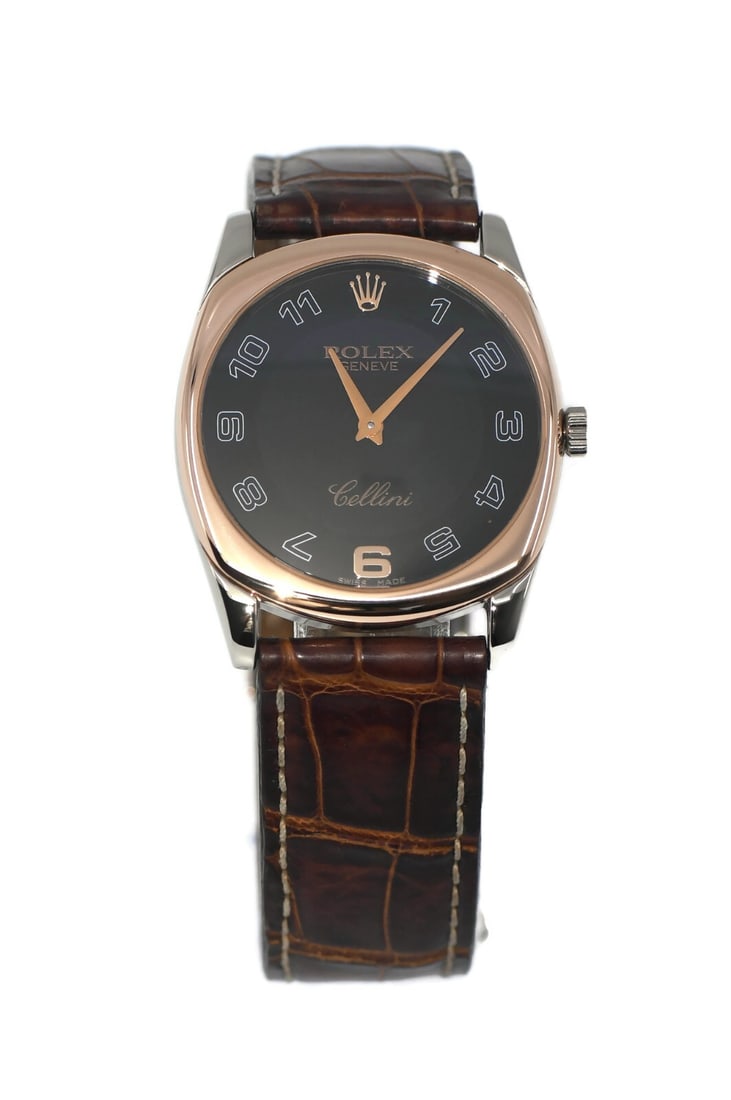 Rolex Cellini Danaos 18K White Gold Watch Ref 4233 with Box: Rolex Cellini Danaos 18K White Gold Watch Ref 4233 with Box Experience the elegance of the Rolex Cellini Danaos, a sophisticated wristwatch crafted in 18K white gold. This exquisite timepiece features