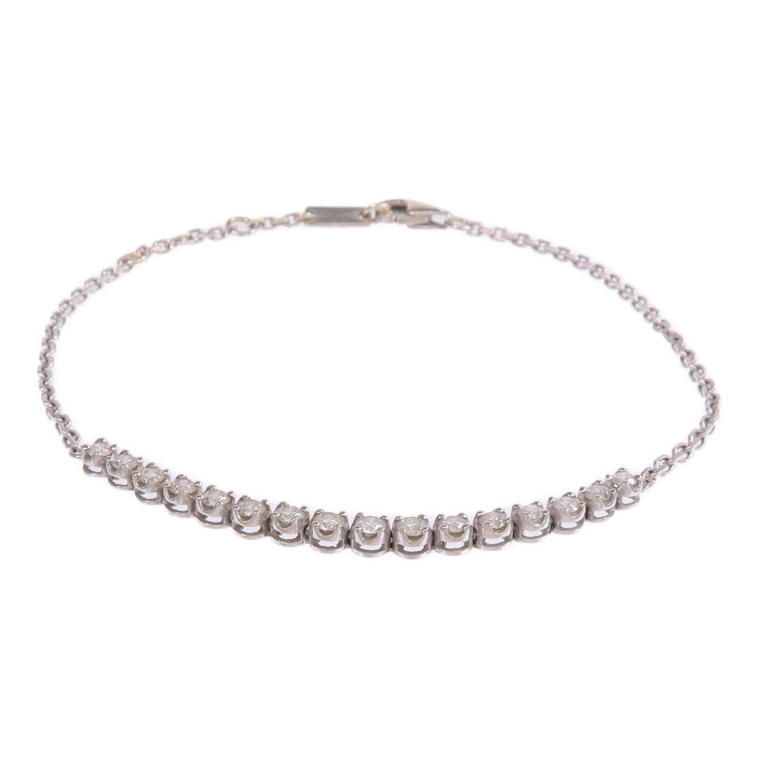 18K White Gold Diamond Bracelet by JEWELRY (1 of 11)