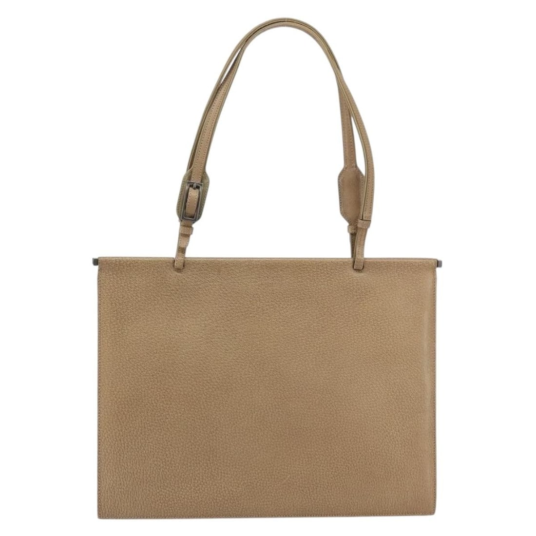 Beige Leather Tote by Gucci for Women: Beige Leather Tote by Gucci for Women This Gucci tote bag is crafted from beige leather and designed for women. It features a spacious main compartment and exhibits signs of previous use, including sl
