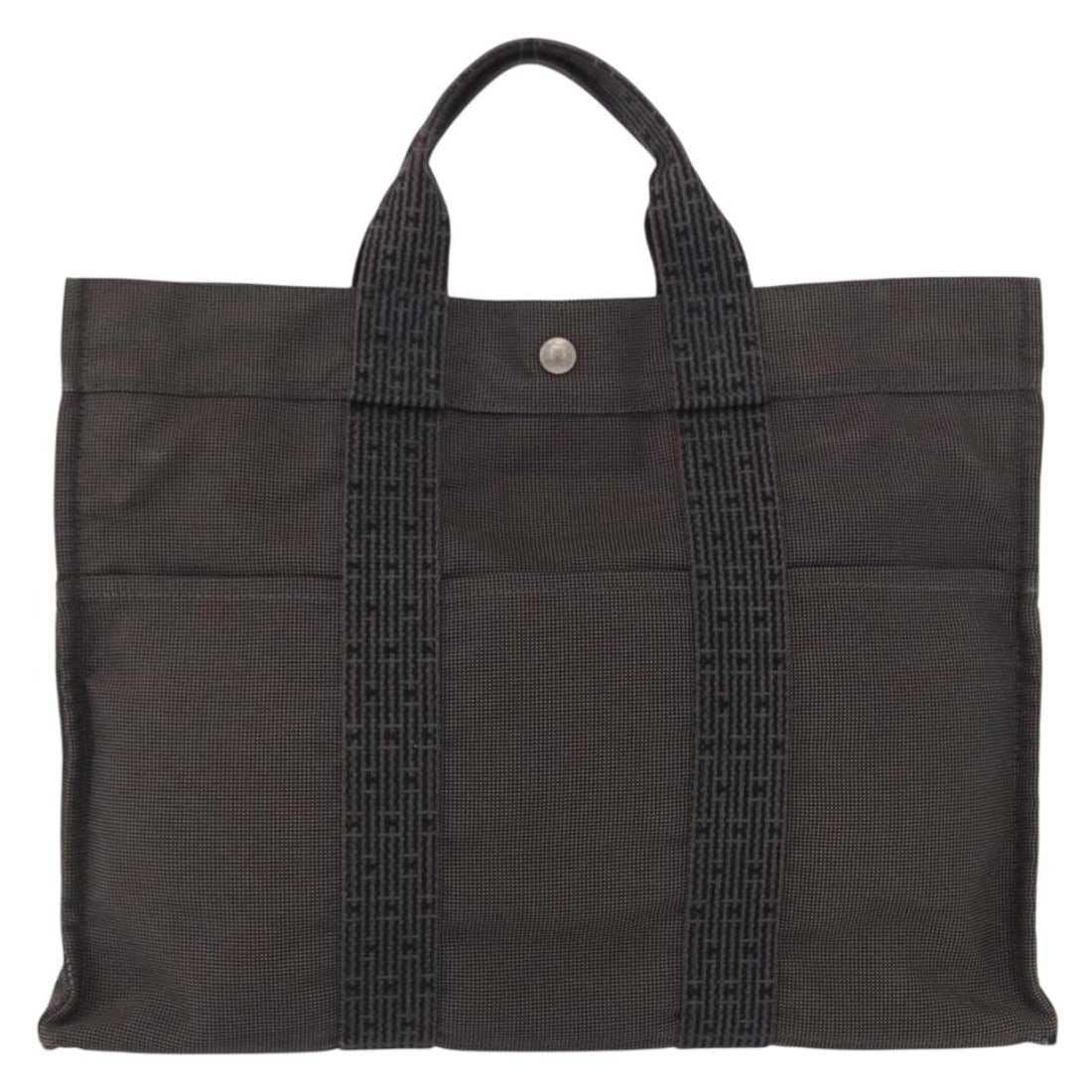 Hermes Herline Gray Canvas Tote Bag 43cm by 30cm by 10cm (1 of 18)
