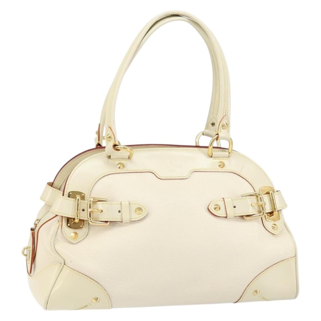 White Leather Louis Vuitton Suhali Le Radieux Purse 35cm x 20cm x 16cm (1 of 18)