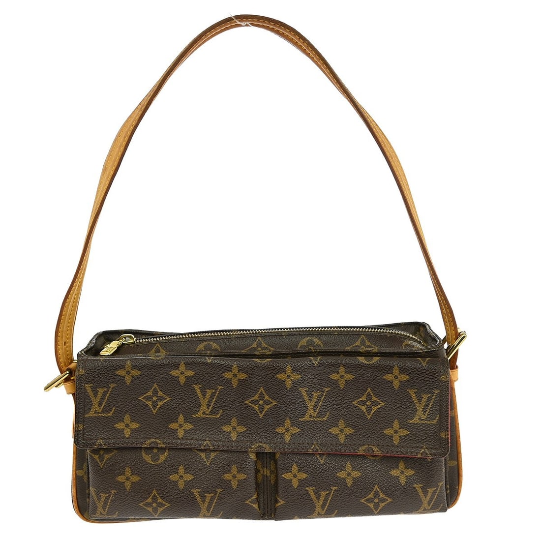 Louis Vuitton Monogram Canvas Viva Cite Brown Handbag: Louis Vuitton Monogram Canvas Viva Cite Brown Handbag Louis Vuitton Viva Cite handbag crafted from monogram canvas, designed for women. This brown handbag features a structured silhouette with leather