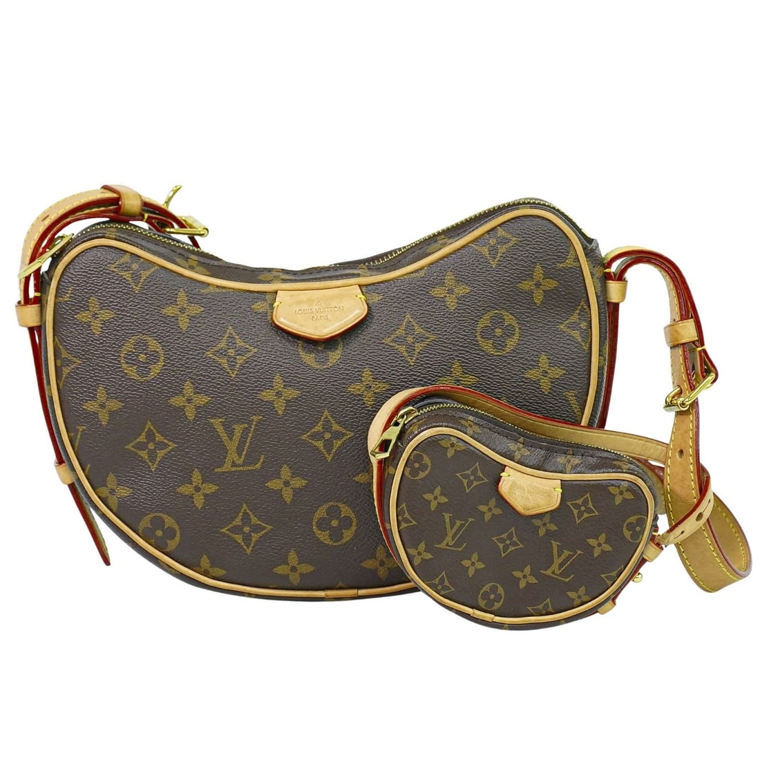 Louis Vuitton Croissant Canvas Brown Handbag 23cm x 14cm x 6cm: Louis Vuitton Croissant Canvas Brown Handbag 23cm x 14cm x 6cm The Louis Vuitton Croissant handbag features the iconic monogram canvas in a brown color. Designed for women, this handbag measures 23cm