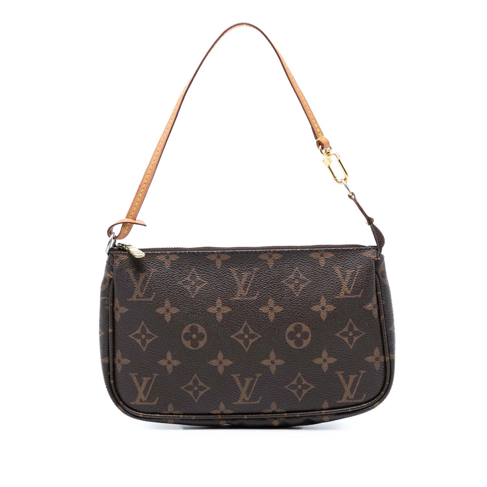 Louis Vuitton Monogram Pochette Accessoires Bag Brown Canvas: Louis Vuitton Monogram Pochette Accessoires Bag Brown Canvas The Louis Vuitton Monogram Pochette Accessoires is a stylish and functional bag crafted from signature monogram canvas. It features a flat