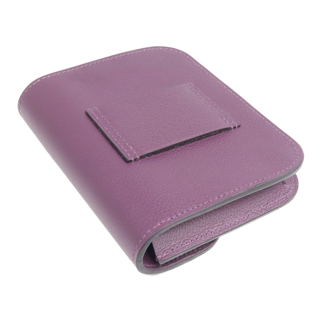 Hermes Constance Slim Purple Evercolor Leather Bifold Wallet with Gold Hardware - 5