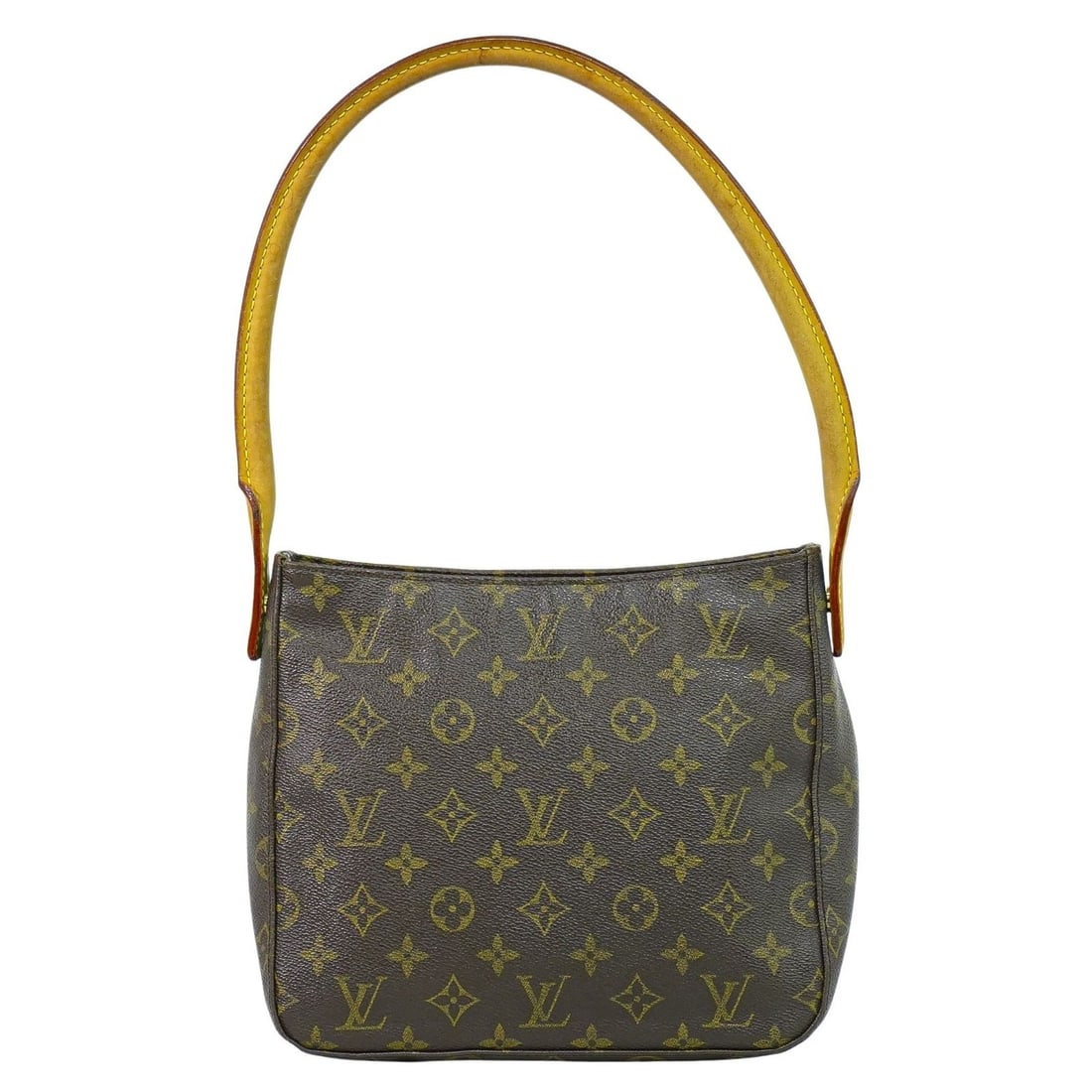 Looping Brown Canvas Shoulder Bag by Louis Vuitton: Looping Brown Canvas Shoulder Bag by Louis Vuitton This Louis Vuitton Looping handbag features the signature monogram canvas in brown, designed for women. Made in France, it showcases a classic silhou