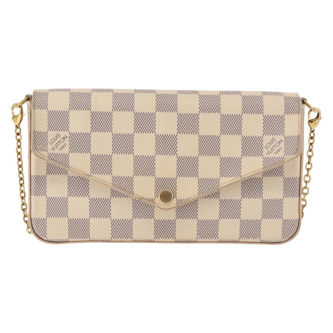 Louis Vuitton Felicie Canvas Wallet White 21cm by 12cm by 3cm: Louis Vuitton Felicie Canvas Wallet White 21cm by 12cm by 3cm The Louis Vuitton Felicie Pochette is a female wallet crafted from white canvas. It features a compact design with dimensions of 21cm x 12