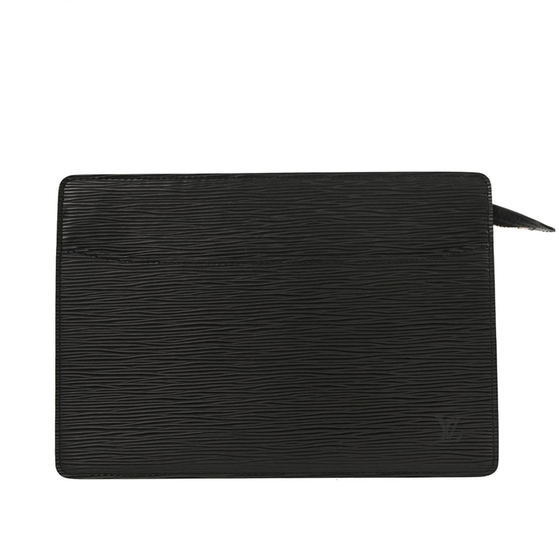 Black Epi Leather Pochette Homme Clutch by Louis Vuitton M52522 (1 of 10)