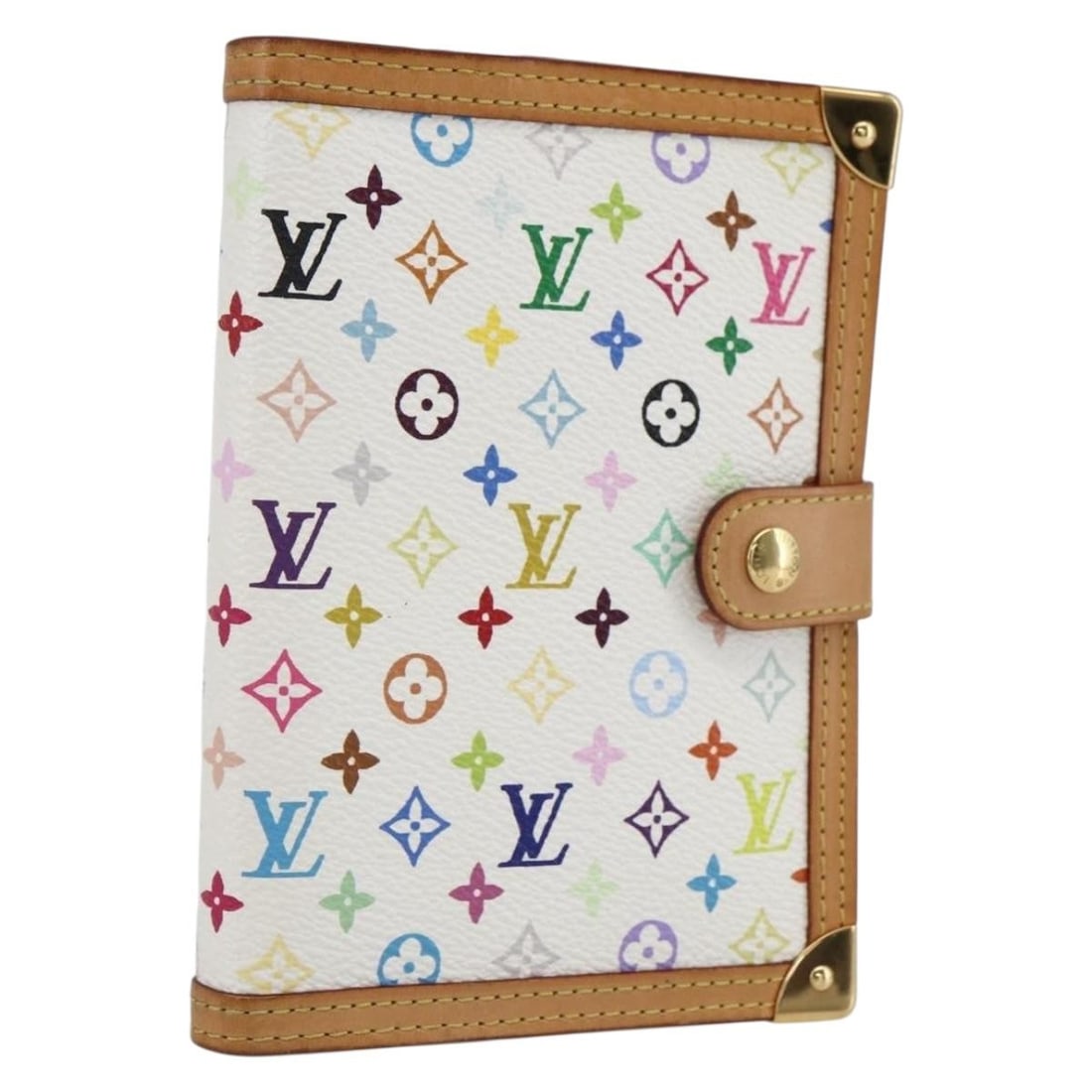 Louis Vuitton Multicolor Monogram Canvas Day Planner Cover R21074 White (1 of 18)