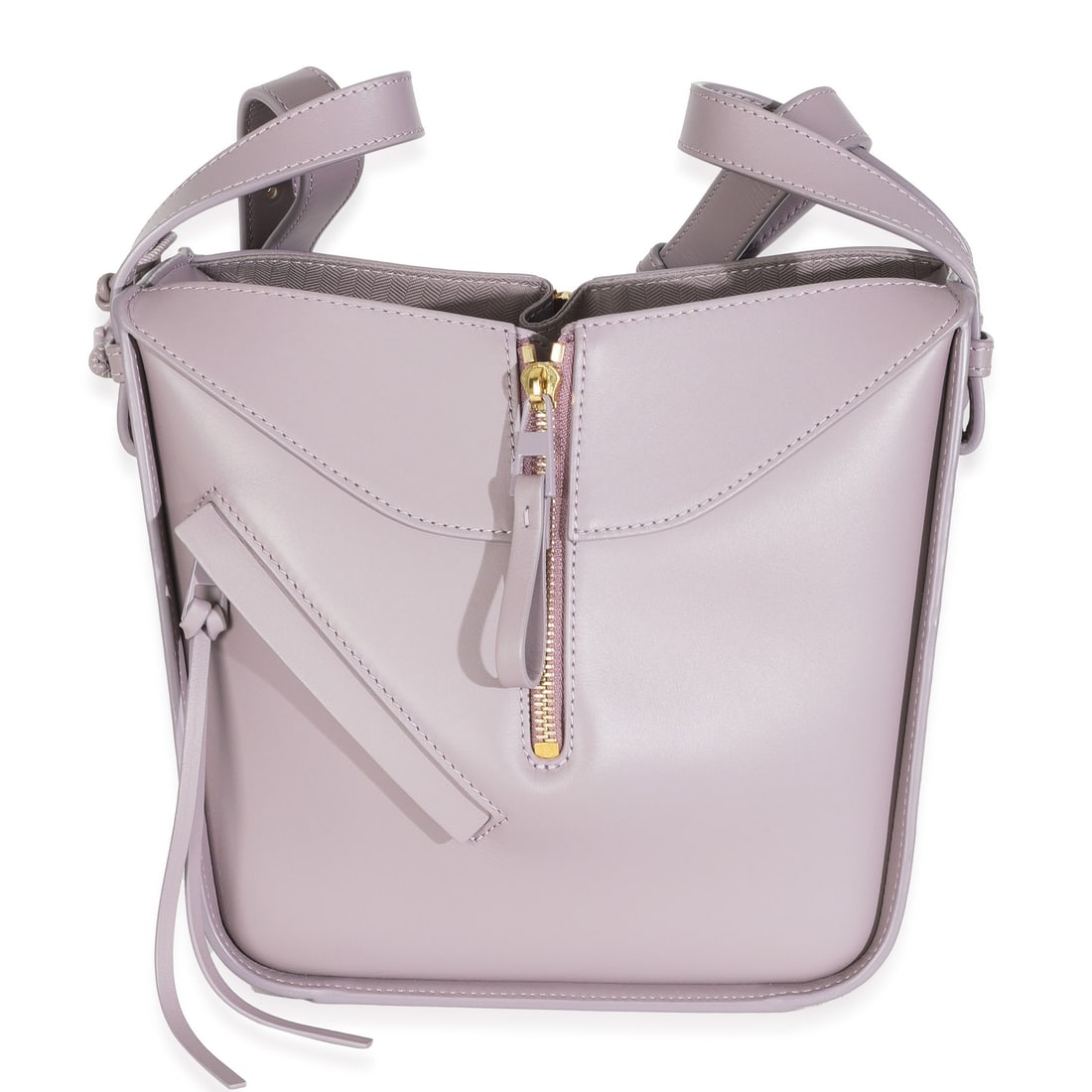 Small Hammock Compact Shoulder Bag in Purple Leather by Loewe: Small Hammock Compact Shoulder Bag in Purple Leather by Loewe This Loewe Hammock Compact Shoulder Bag features a purple fog calfskin leather exterior with gold-tone hardware. The bag offers both shoul