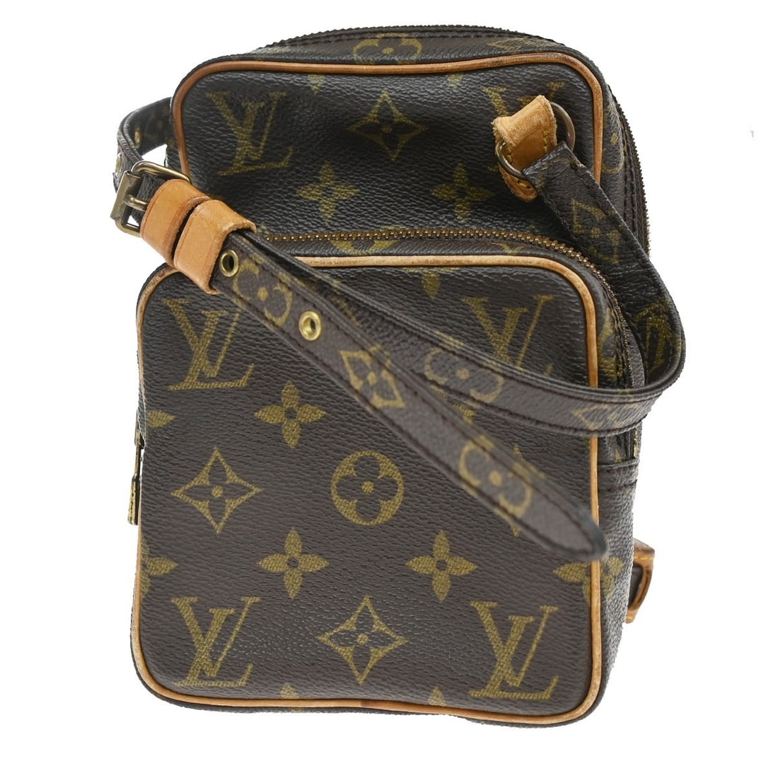 Louis Vuitton Brown Canvas Amazone Crossbody Bag 12cm by 18cm by 9cm (1 of 16)