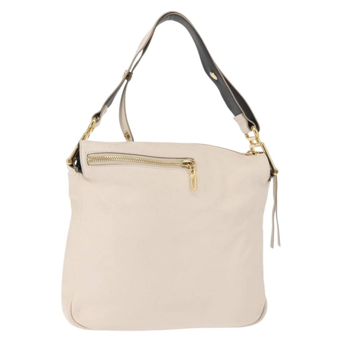 Chloe Vanessa Ecru Leather Shoulder Bag 28cm x 21cm x 6cm: Chloe Vanessa Ecru Leather Shoulder Bag 28cm x 21cm x 6cm The Chloe Vanessa Shoulder Bag is crafted from ecru leather and designed for women. This pre-owned bag is in good condition, with visible sign
