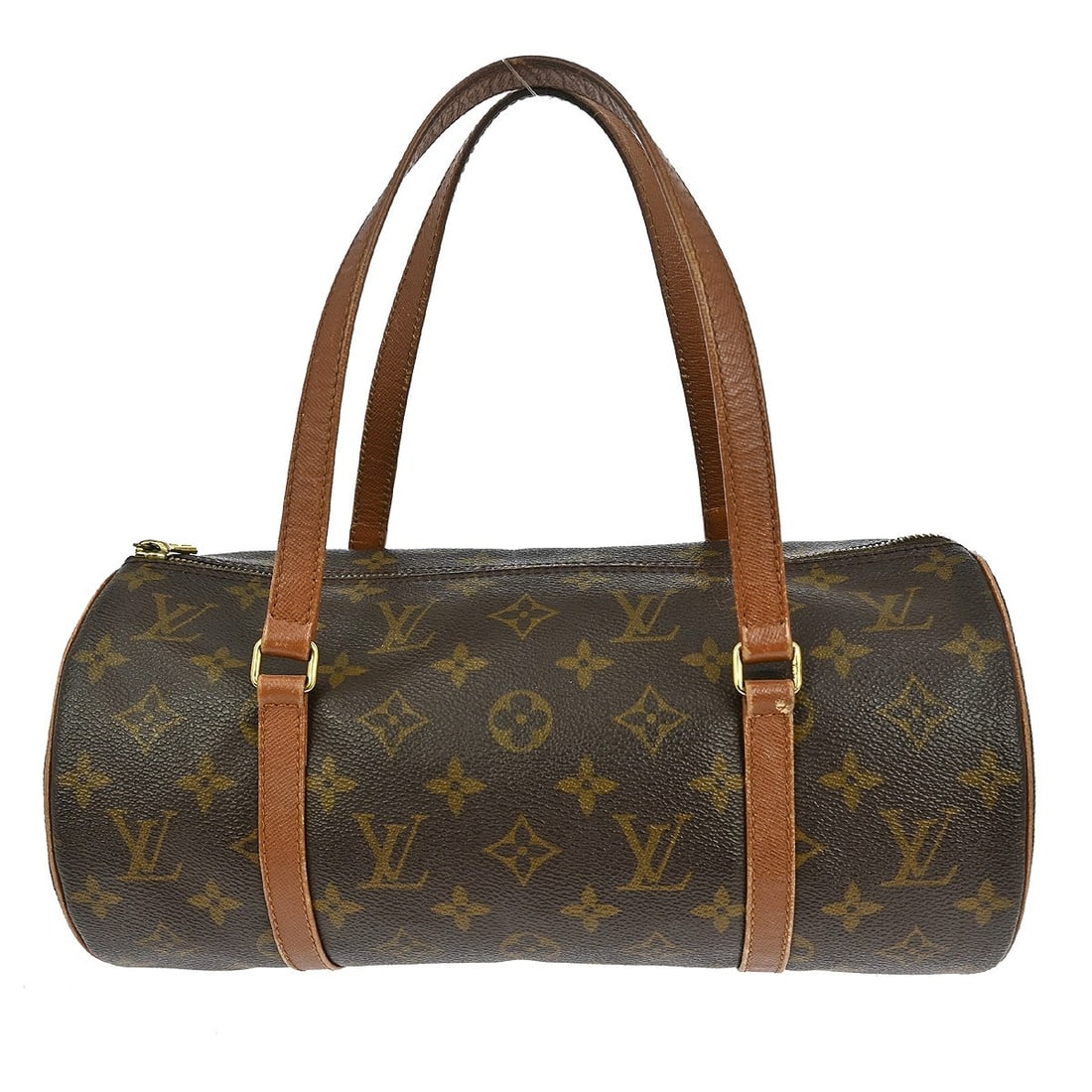 Louis Vuitton Papillon 30 Monogram Canvas Handbag Brown M51365: Louis Vuitton Papillon 30 Monogram Canvas Handbag Brown M51365 This is a vintage Louis Vuitton Papillon 30 handbag crafted from monogram canvas, featuring brown leather double handles and a zip closur