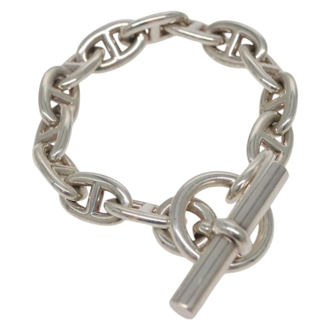 HERMES Chaine d'Ancre MM 14 Links Silver Bracelet Ag925 (1 of 10)