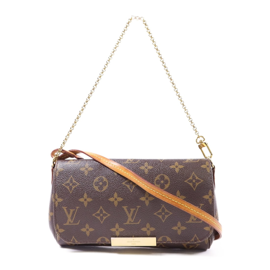 LOUIS VUITTON Favorite PM 2 Way Shoulder Bag M40717 Monogram Brown: LOUIS VUITTON Favorite PM 2 Way Shoulder Bag M40717 Monogram Brown Elevate your style with the Louis Vuitton LV Favorite PM 2 Way Shoulder Bag, a versatile accessory for any occasion. Crafted from dur