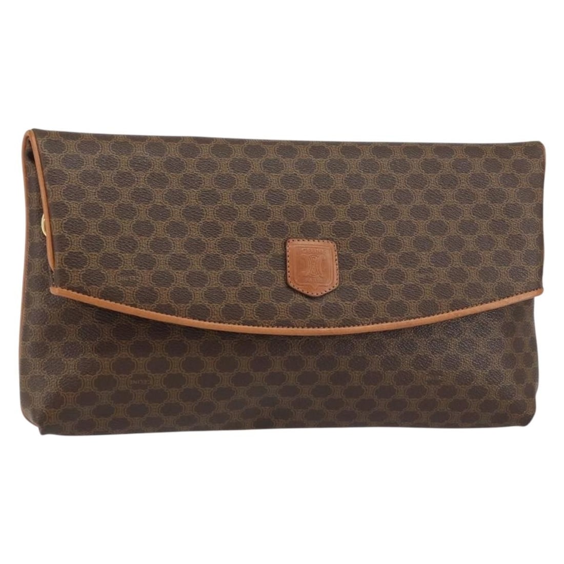 Celine Macadam Pochette Brown Canvas Clutch Bag from Italy (1 of 18)