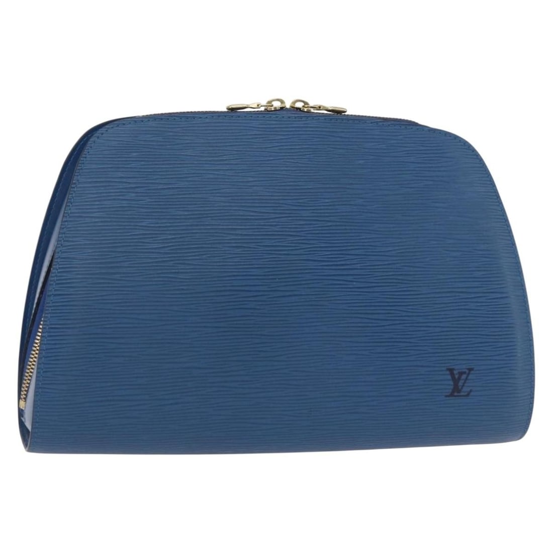 Louis Vuitton Epi Dauphine GM Blue Pouch M48435 Auth (1 of 18)