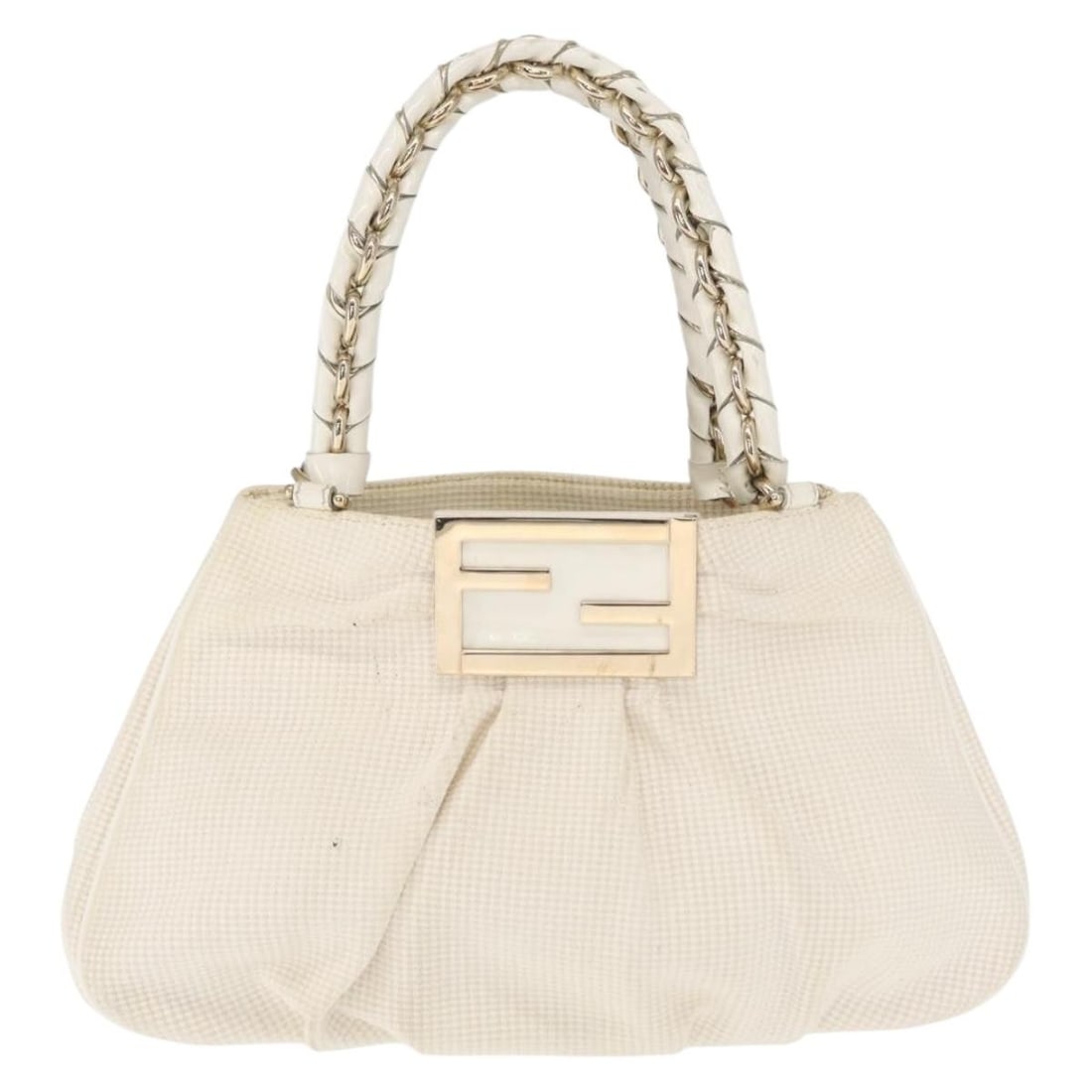 Fendi Mia White Canvas Tote Bag 33cm (1 of 18)