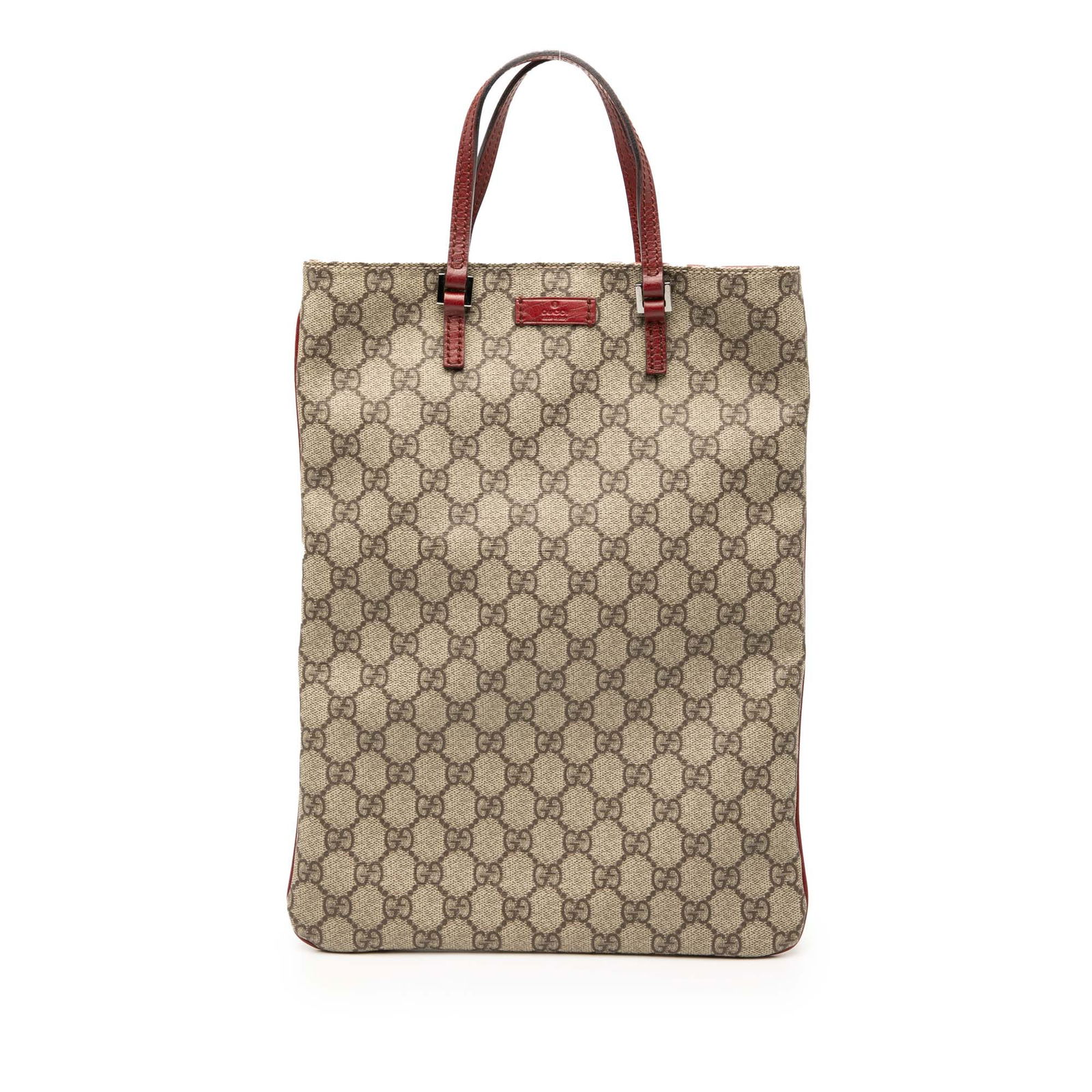 Brown GG Supreme Tote Bag by Gucci with Leather Handles (1 of 8)