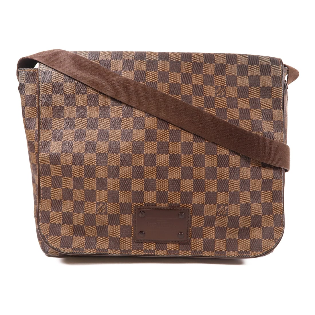 LOUIS VUITTON Brooklyn GM Shoulder Bag N51212 Brown PVC Canvas (1 of 13)