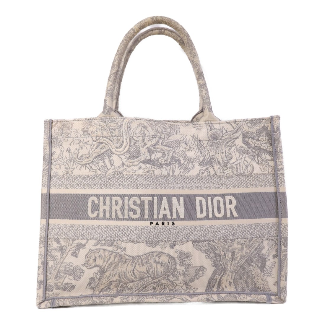 Dior Medium Book Tote Canvas Handbag White France M1296ZTDT: Dior Medium Book Tote Canvas Handbag White France M1296ZTDT This Christian Dior CD Medium Book Tote handbag is crafted from durable white canvas and features a classic tote silhouette. Made in France,