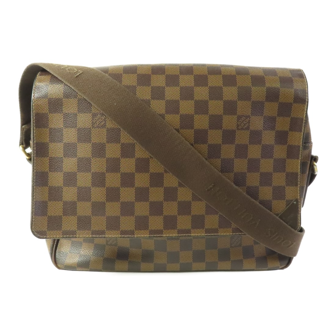 LOUIS VUITTON Shelton MM Shoulder Bag Brown Damier GHW N41149: LOUIS VUITTON Shelton MM Shoulder Bag Brown Damier GHW N41149 Introducing the LOUIS VUITTON Shelton MM Shoulder Bag, a stylish and functional accessory crafted from durable PVC coated canvas. This ele