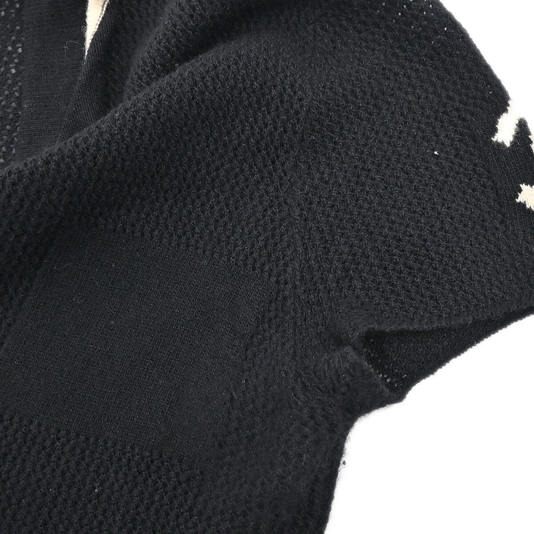 Chanel Black Short Sleeve Cashmere Knit Top 01C Size 40 - 4