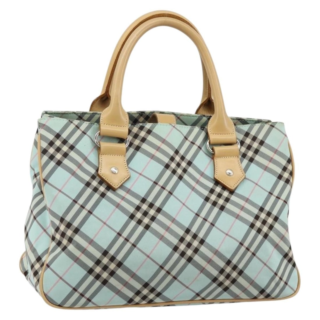 Blue Nylon Tote Bag Burberry Nova Check 31cm by 23cm by 15cm (1 of 18)