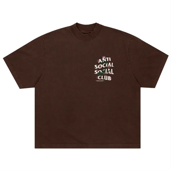 Fin De Semana Brown T-Shirt by Anti Social Social Club XL: Fin De Semana Brown T-Shirt by Anti Social Social Club XL The Anti Social Social Club Fin De Semana Brown Tee is an un-used, unworn t-shirt. It features a brown colorway and comes in an extra large si