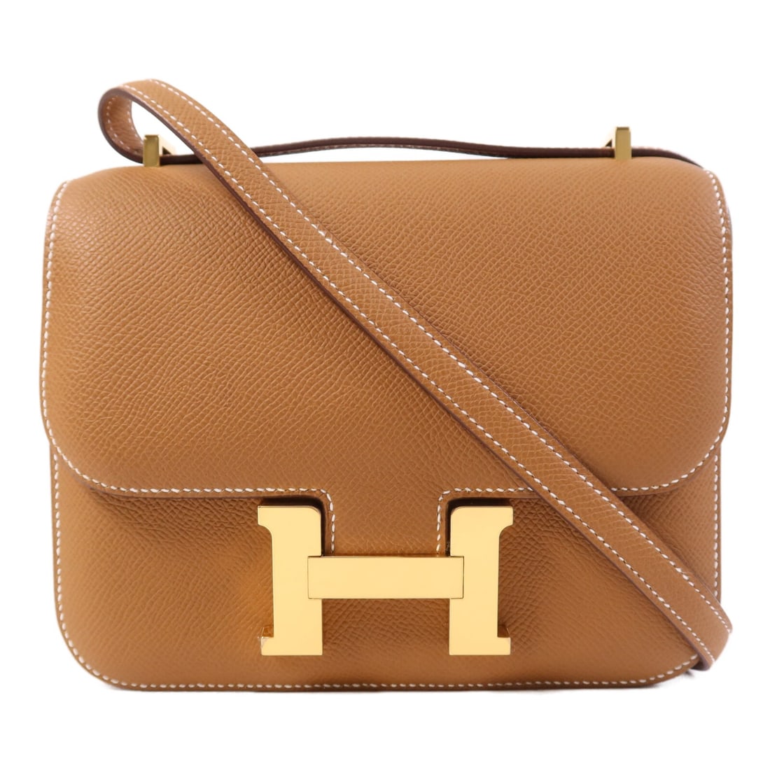 Hermes Mini Constance Epsom Calfskin Brown Shoulder Bag (1 of 14)