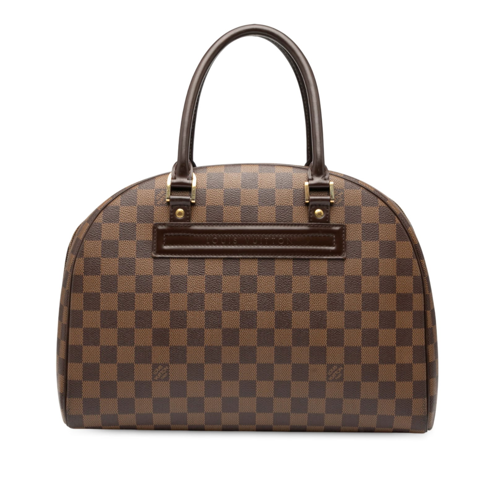 Louis Vuitton Damier Ebene Nolita Bag with Leather Trim (1 of 8)