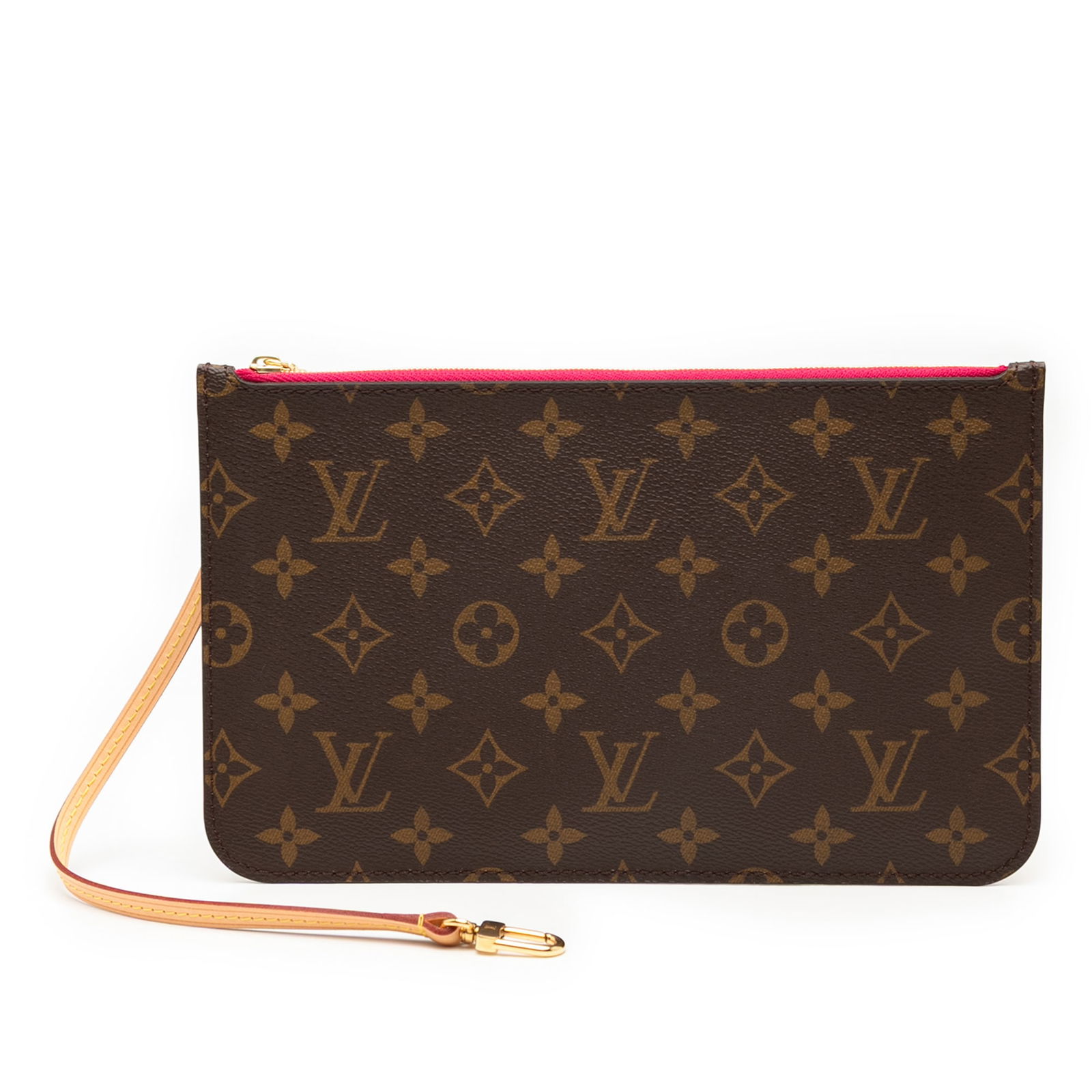 Louis Vuitton Monogram Neverfull Pouch with Wrist Strap (1 of 7)