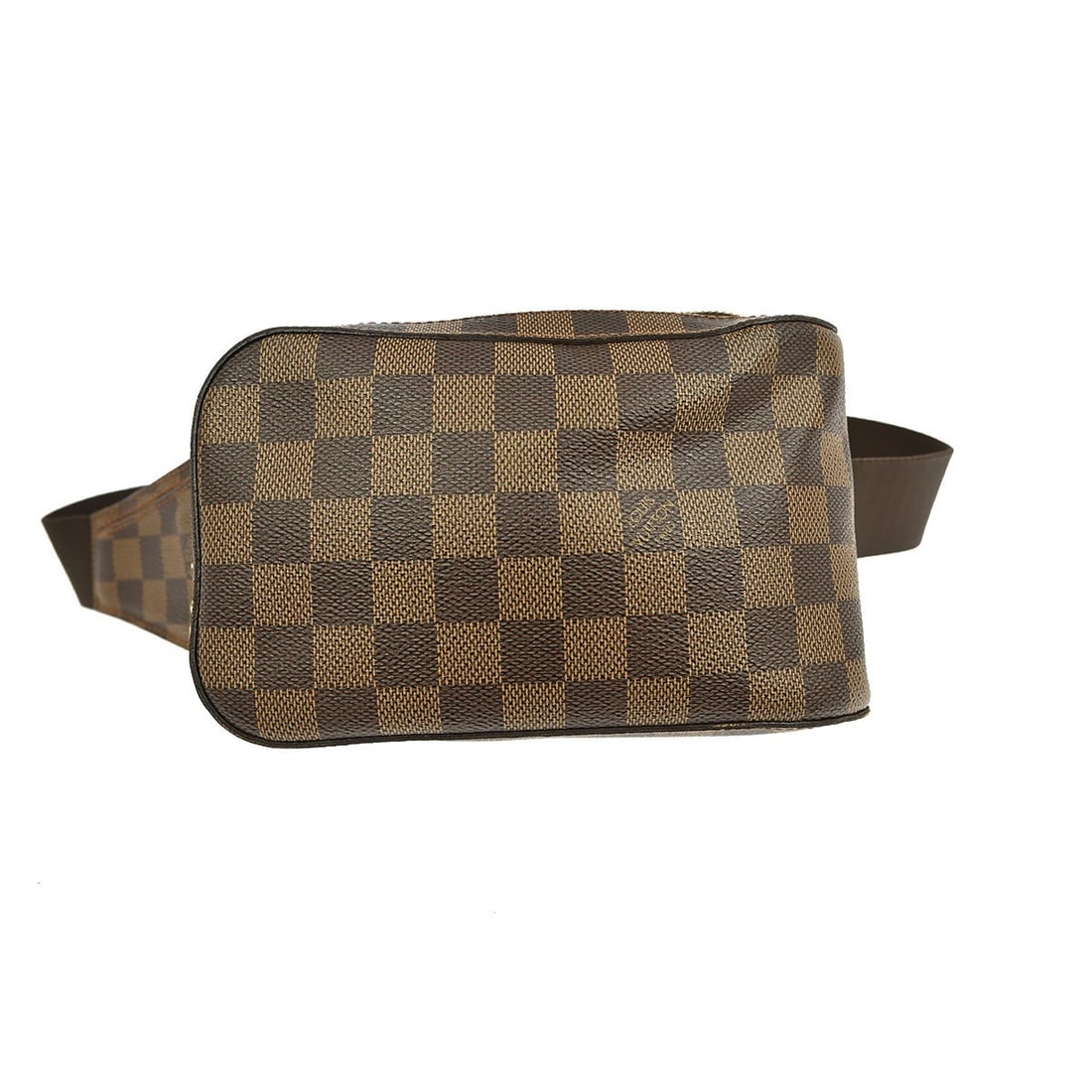 Louis Vuitton Geronimos Canvas Waist Pouch Brown: Louis Vuitton Geronimos Canvas Waist Pouch Brown Louis Vuitton Geronimos waist bag in brown Damier canvas, designed for unisex use. The bag measures 19cm x 11.5cm x 5cm and was made in Spain. It is in