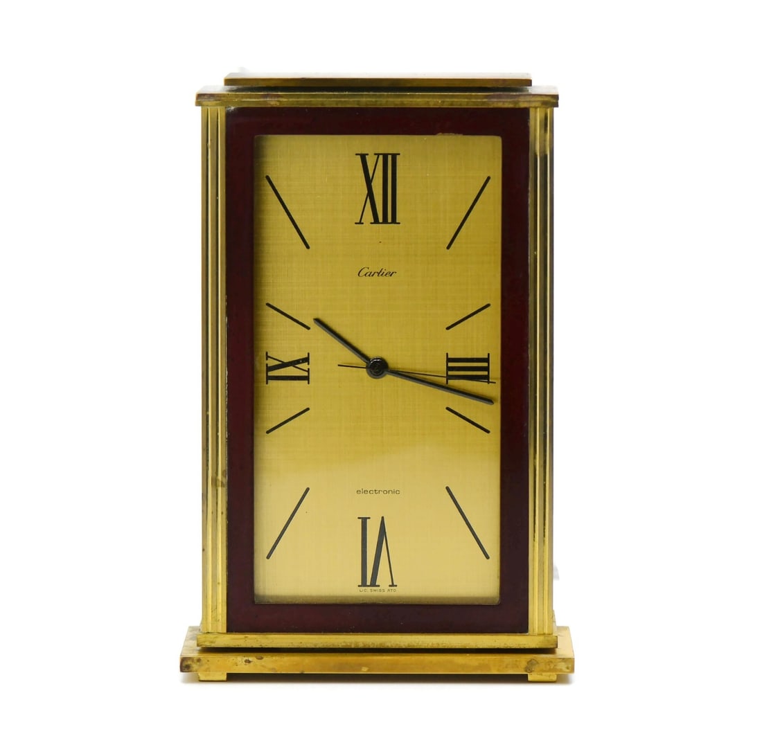 Electronic Desk Clock by Cartier with Original Box (1 of 4)