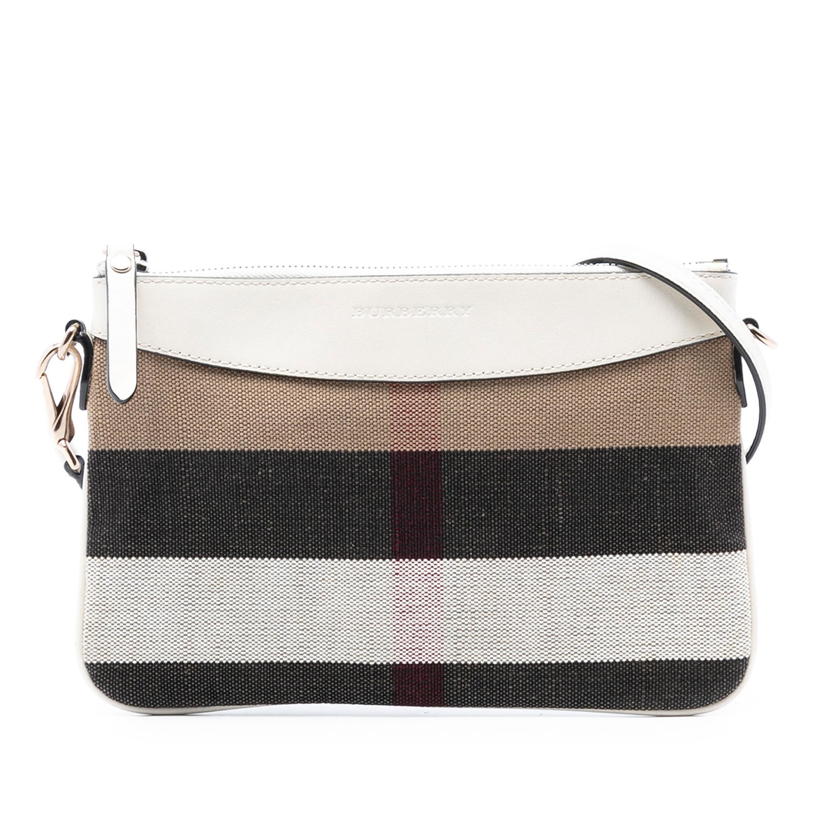 Burberry Peyton Crossbody Bag with Mega Check Canvas and Leather Trim: Burberry Peyton Crossbody Bag with Mega Check Canvas and Leather Trim This Burberry Peyton crossbody bag features the signature mega check canvas with leather trim. It includes an adjustable flat leat